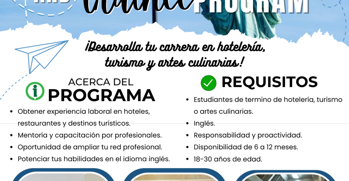 Conoce nuestra variedad de programas y vive una experiencia inolvidable. Summer work and travel Summer camp Internship