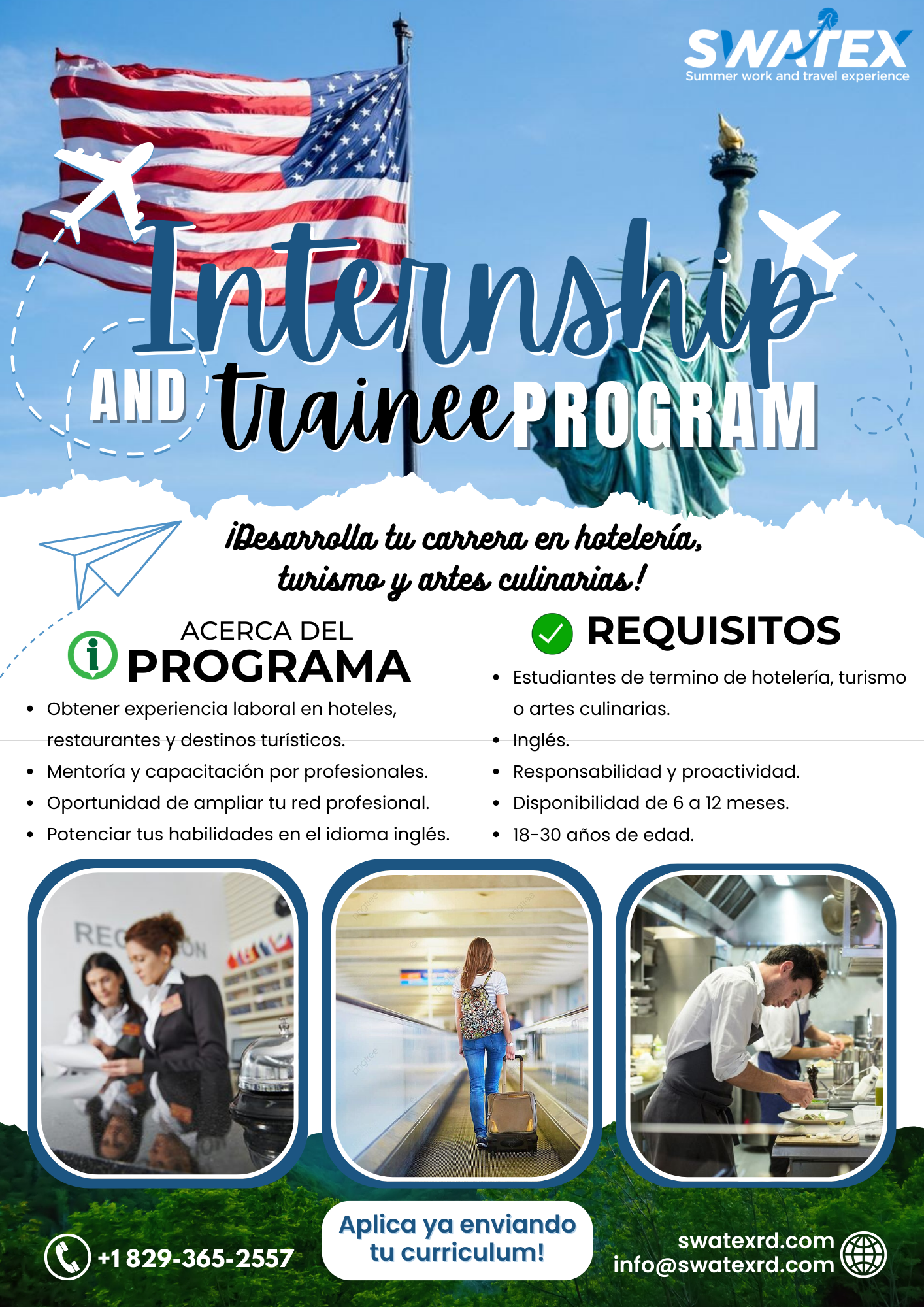 Conoce nuestra variedad de programas y vive una experiencia inolvidable. Summer work and travel Summer camp Internship